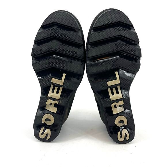 Sorel Women's 9.5 Black Suede Joan of Arctic Wedge‎ Waterproof Ankle Boots - Picture 8 of 8